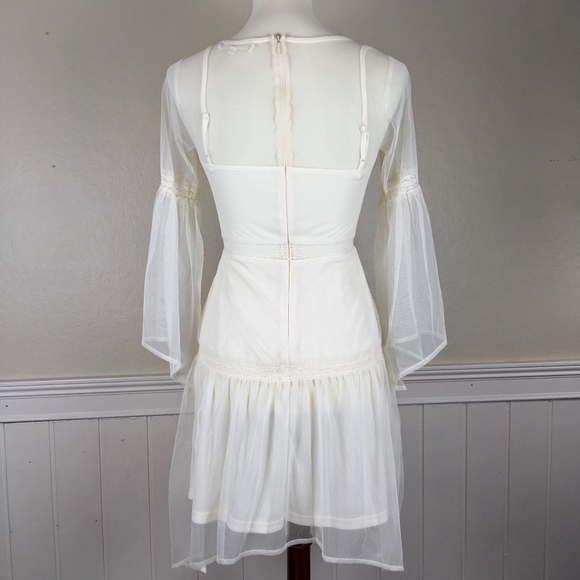 ALTAR'D STATE Bell Sleeve Gauzy "Romance Dress" XS - Picture 6 of 8